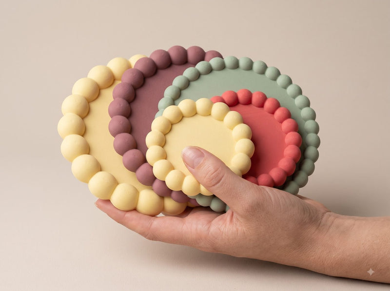 Every bead is finished by hand